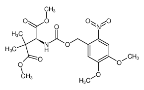 dimethyl N-(6-nitroveratryloxycarbonyl)-β,β-dimethyl-(S)-aspartate_297145-18-7