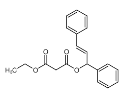 Malonic acid (E)-1,3-diphenyl-allyl ester ethyl ester_297162-65-3