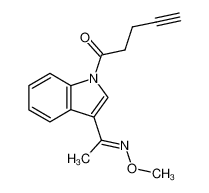 3-acetyl-1-(4-pentynoyl)indole methoxime_297166-66-6