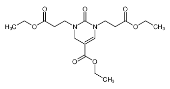1,3-bis-(2-ethoxycarbonyl-ethyl)-2-oxo-1,2,3,4-tetrahydro-pyrimidine-5-carboxylic acid ethyl ester_2974-24-5