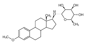 (3S,4S,5S,6R)-2-((13S,17S)-3-Methoxy-13-methyl-7,8,9,11,12,13,14,15,16,17-decahydro-6H-cyclopenta[a]phenanthren-17-yloxy)-6-methyl-tetrahydro-pyran-3,4,5-triol_29742-82-3
