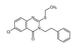 6-chloro-2-ethylsulfanyl-3-phenethyl-3H-quinazolin-4-one_29745-28-6