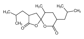 3,8-Diisobutyl-10-methyl-1,6-dioxa-spiro[4.5]decane-2,7-dione_29749-71-1