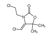 3-(2-chloro-ethyl)-4-chloromethylene-5,5-dimethyl-oxazolidin-2-one_2975-26-0