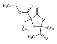 5-Acetyl-3-ethyl-5-methyl-2-oxo-tetrahydro-furan-3-carboxylic acid ethyl ester_29751-69-7