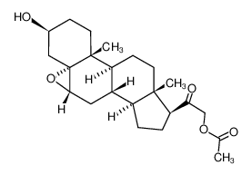 21-acetoxy-5,6α-epoxy-3β-hydroxy-5α-pregnan-20-one_29752-10-1