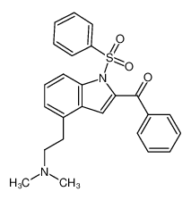 N,N-dimethyl 2-[1-(benzenesulphonyl)-2-benzoyl- 1H-indol-4-yl]ethylamine_297751-34-9