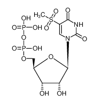 5-methanesulfonyl-O5'-trihydroxydiphosphoryl-uridine_29781-10-0