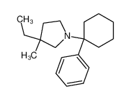 3-ethyl-3-methyl-1-(1-phenyl-cyclohexyl)-pyrrolidine_2981-14-8