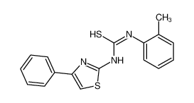 1-(2-methylphenyl)-3-(4-phenyl-1,3-thiazol-2-yl)thiourea_2982-43-6