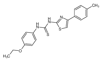 1-(4-ethoxy-phenyl)-3-(4-p-tolyl-thiazol-2-yl)-thiourea_2982-92-5