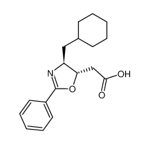 (4S-trans)-4,5-dihydro-4-cyclohexylmethyl-2-phenyloxazoline-5-acetic acid_298208-78-3