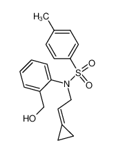 N-(2-cyclopropylidene-ethyl)-N-(2-hydroxymethyl-phenyl)-4-methyl-benzenesulfonamide_298212-37-0