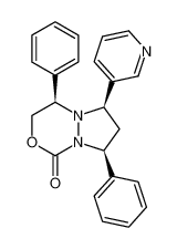 (4R,6R,8S)-4,8-diphenyl-6-(pyridin-3-yl)tetrahydro-1H,6H-pyrazolo[1,2-c][1,3,4]oxadiazin-1-one_298213-70-4