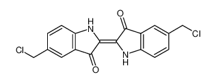 5,5'-bis-chloromethyl-1H,1'H-[2,2']biindolylidene-3,3'-dione_29822-43-3