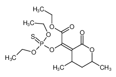 Diethylthiophosphorsaeureester von α-(Hydroxy-ethoxycarbonyl-methylen)-β,γ-dimethyl-δ-valerolacton_2983-09-7