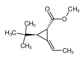 2-Ethyliden-3-tert-butyl-1-methoxy-carbonyl-cyclopropan_29838-43-5
