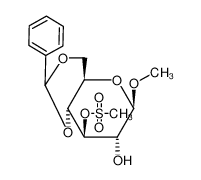 Methanesulfonic acid (4aR,6R,7R,8R,8aR)-7-hydroxy-6-methoxy-2-phenyl-hexahydro-pyrano[3,2-d][1,3]dioxin-8-yl ester_29845-75-8