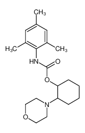 (2,4,6-trimethyl-phenyl)-carbamic acid 2-morpholin-4-yl-cyclohexyl ester_29848-33-7