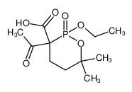 3-acetyl-2-ethoxy-6,6-dimethyl-2-oxo-2λ5-[1,2]oxaphosphinane-3-carboxylic acid_2985-83-3