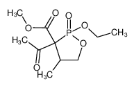 3-acetyl-2-ethoxy-4-methyl-2-oxo-2λ5-[1,2]oxaphospholane-3-carboxylic acid methyl ester_2986-08-5