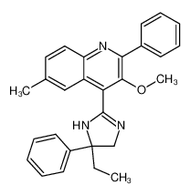 5-Ethyl-5-phenyl-2-(3-methoxy-6-methyl-2-phenylquinolin-4-yl)-imidazoline_298689-15-3