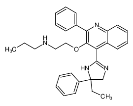5-Ethyl-5-phenyl-2-{3-[2-(propylamino)ethoxy]-2-phenylquinolin-4-yl}-imidazoline_298689-23-3