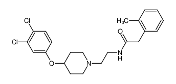 N-{2-[4-(3,4-Dichlorophenoxy)-1-piperidinyl]ethyl}-2-(2-methylphenyl)acetamide_298698-11-0