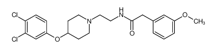 N-{2-[4-(3,4-Dichlorophenoxy)-1-piperidinyl]ethyl}-2-(3-methoxyphenyl)acetamide_298698-28-9
