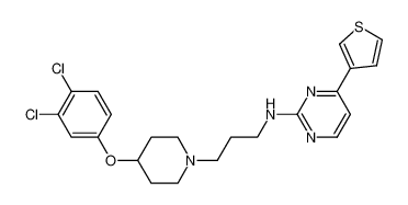 N-{3-[4-(3,4-Dichlorophenoxy)-1-piperidinyl]propyl}-4-(thien-3-yl)-2-pyrimidinamine_298698-70-1