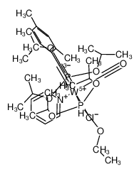 trans-chlorocarbonyl(mesitylcarbyne)(pyridine)(P(OCH(CH3)2)3)2tungsten_298704-88-8