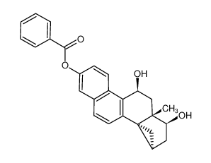 11β,17β-dihydroxy-14α,15α-methyleneoestra-1,3,5(10),6,8-pentaen-3-yl benzoate_298705-70-1