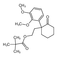 2,2-Dimethyl-propionic acid 2-[1-(2,3-dimethoxy-phenyl)-2-oxo-cyclohexyl]-ethyl ester_298709-69-0