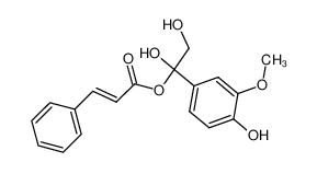 (Z)-3-Phenyl-acrylic acid 1,2-dihydroxy-1-(4-hydroxy-3-methoxy-phenyl)-ethyl ester_29888-18-4