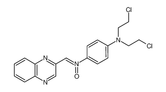 Chinoxalin-2-aldehyd-(4-bis-(2-chlor-aethyl)-aminophenyl-nitron)_2989-83-5