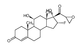 16α-Fluor-11β,17α-dihydroxy-3-oxo-17β-(2,3-epoxy-propionyl)-androsten-(4)_2990-64-9