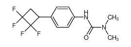 1,1-Dimethyl-3-[4-(2,2,3,3-tetrafluoro-cyclobutyl)-phenyl]-urea_29901-32-4