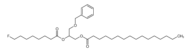 3-O-benzyl-2-(8-fluorooctanoyl)-1-palmitoylglycerol_299177-69-8