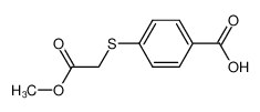 4-methoxycarbonylmethanesulfanylbenzoic acid_299181-76-3