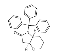 (3aS,7aS)-1-Trityl-hexahydro-pyrano[3,2-b]pyrrol-2-one_299185-44-7