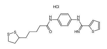 N-{4-[[(2-Thienyl)(imino)methyl]amino]phenyl}-1,2-dithiolane-3-pentanamide Hydrochloride_299188-98-0
