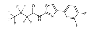 N-(4-(3,4-difluorophenyl)thiazol-2-yl)-2,2,3,3,4,4,4-heptafluorobutanamide_299198-90-6