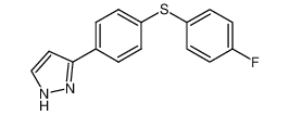 3-[4-(4-fluorophenylthio)phenyl]-1H-pyrazole_299206-40-9