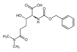 (2S,3S)-2-Benzyloxycarbonylamino-5-dimethylcarbamoyl-3-hydroxy-pentanoic acid_299208-61-0