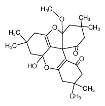 8a-hydroxy-4a-methoxy-3,3,7,7,11,11-hexamethyl-2,3,4,4a,6,7,8,8a,11,12-decahydro-1H-benzofuro[2,3,3a-kl]xanthene-1,13(10H)-dione_29937-99-3