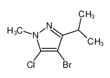 4-bromo-5-chloro-3-isopropyl-1-methyl-1H-pyrazole_29939-09-1