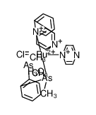 trans-[ruthenium(II)Cl(1,2-phenylenebis(dimethylarsine))(2,2'-bipyridine)pyrazine](1+)_299397-67-4