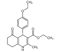 ethyl 4-(4-ethoxyphenyl)-2-methyl-5-oxo-1,4,6,7,8-pentahydroquinoline-3-carboxylate_299407-01-5