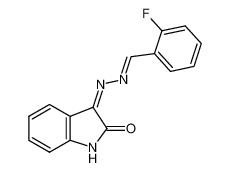 2-fluorobenzaldehyde-N-(2-oxo-1,2-dihydro-3H-indol-3-ylidene)hydrazone_299418-57-8