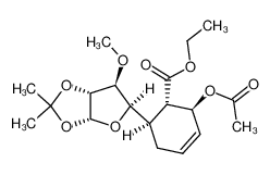 (1S,2S,6R)-2-Acetoxy-6-((3aR,5R,6S,6aR)-6-methoxy-2,2-dimethyl-tetrahydro-furo[2,3-d][1,3]dioxol-5-yl)-cyclohex-3-enecarboxylic acid ethyl ester_299424-74-1